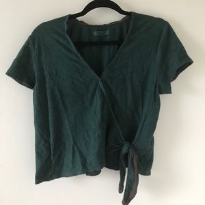 Madewell Texture and Thread Wrap Top Sz Medium